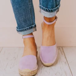 Vendor-unknown Fiesta Espadrille Flats Lavender Shoes
