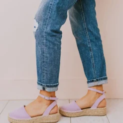 Vendor-unknown Fiesta Espadrille Flats Lavender Shoes
