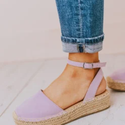 Vendor-unknown Fiesta Espadrille Flats Lavender Shoes