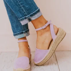 Vendor-unknown Fiesta Espadrille Flats Lavender Shoes