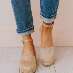 Vendor-unknown Fiesta Espadrille Flats Oatmeal