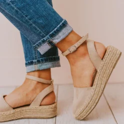 Vendor-unknown Fiesta Espadrille Flats Oatmeal