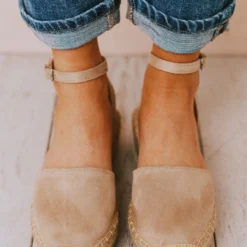 Vendor-unknown Fiesta Espadrille Flats Oatmeal
