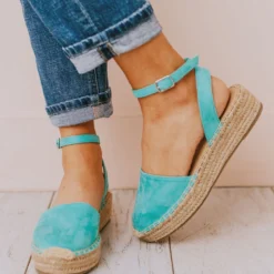 Vendor-unknown Fiesta Espadrille Flats Turquoise