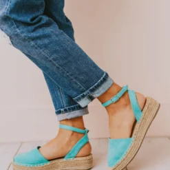Vendor-unknown Fiesta Espadrille Flats Turquoise
