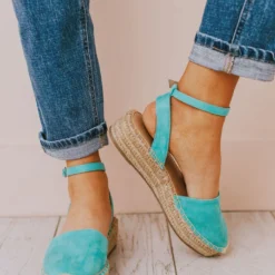 Vendor-unknown Fiesta Espadrille Flats Turquoise