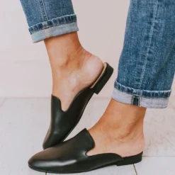 Vendor-unknown Miles Slip On Flats Black Shoes