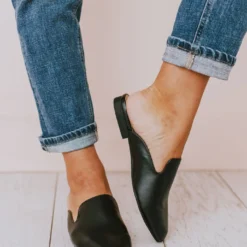 Vendor-unknown Miles Slip On Flats Black Shoes