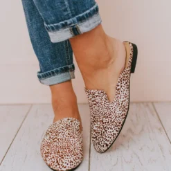 Vendor-unknown Miles Slip On Flats Spotted