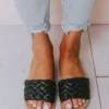 Vendor-unknown Shoes Scottie Braided Sandals Black