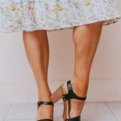 Fortune Dynamic Coralie Buckled Heels Black