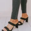 Sandal Ellie Braided Heels Black Shoes