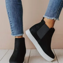 Hidden Wedge Sneakers Black