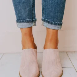 Beast Shoes Angela Corduroy Slip On Bootie Blush