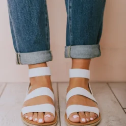 Bellamy Stretch Sandals White Shoes