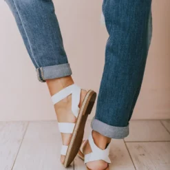 Bellamy Stretch Sandals White Shoes