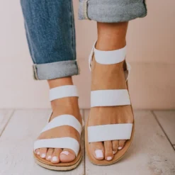 Bellamy Stretch Sandals White Shoes