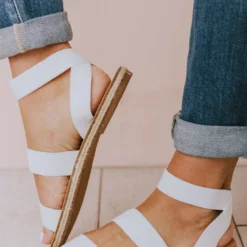 Bellamy Stretch Sandals White Shoes