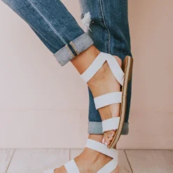 Bellamy Stretch Sandals White Shoes