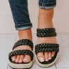 Bellerose Braided Sandals Black