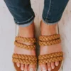 Bellerose Braided Sandals Tan