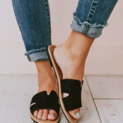Bowie Slip On Sandals Black Shoes