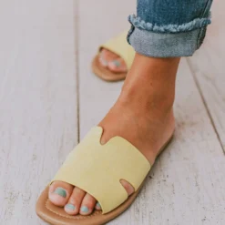Bowie Slip On Sandals Yellow