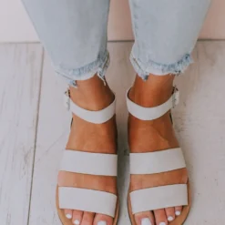 Fortune Dynamic Shoes Clover Buckled Sandals Stone