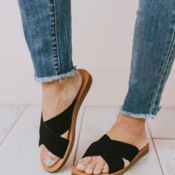 Shoes Corben Criss Cross Sandals Black