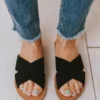 Shoes Corben Criss Cross Sandals Black