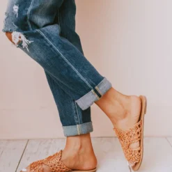 Shoes Crochet Sandals Coral