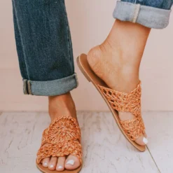 Shoes Crochet Sandals Coral