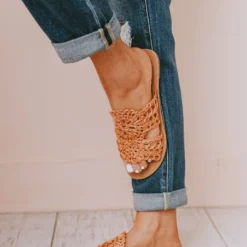 Shoes Crochet Sandals Coral