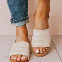 Harper Sling Back Sandal Beige Shoes