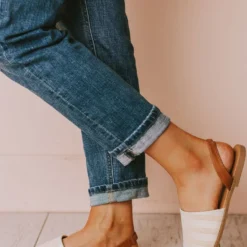 Harper Sling Back Sandal Beige Shoes