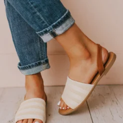 Harper Sling Back Sandal Beige Shoes