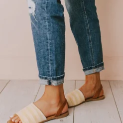 Harper Sling Back Sandal Beige Shoes