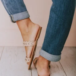 Eleora Braided Sandals Blush Shoes