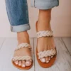 Eleora Braided Sandals Blush Shoes
