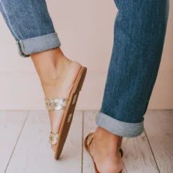 Eleora Braided Sandals Gold