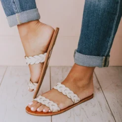 Shoes Eleora Braided Sandals Nude