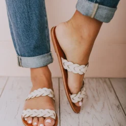 Shoes Eleora Braided Sandals Nude