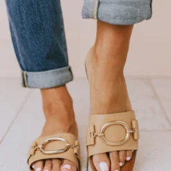 Elka Slip On Sandal Tan