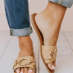 Elka Slip On Sandal Tan