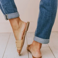 Elka Slip On Sandal Tan