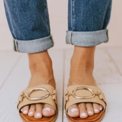 Elka Slip On Sandal Tan