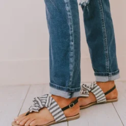 Shoes Elowen Bow Sandals Black/Beige