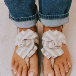 Elowen Bow Sandals Blush/Beige Shoes