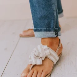 Elowen Bow Sandals Blush/Beige Shoes