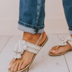 Elowen Bow Sandals Blush/Beige Shoes